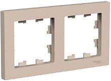 Рамка универсальная Systeme Electric AtlasDesign 2-м. песочный картинка